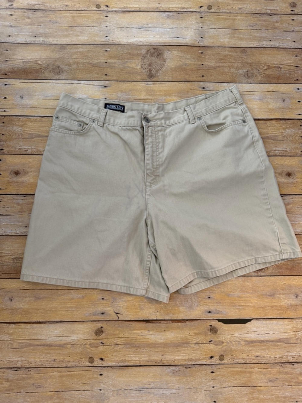 Lands' End Tan Cotton Shorts